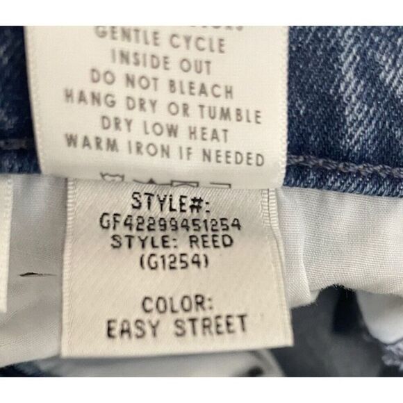GRLFRND Jeans Size 30 Reed Denim Raw Hem Acid Wash Easy Street GF42299451254 - Picture 7 of 8